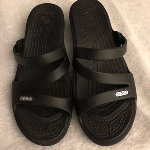 CROCS BLACK SLIDE